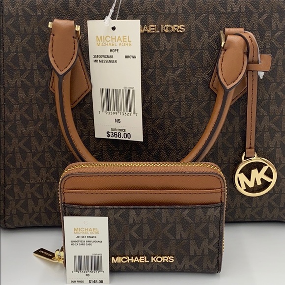 MICHAEL KORS HOPE MD MESSENGER & MD ZA CARD CASE - Picture 16 of 16